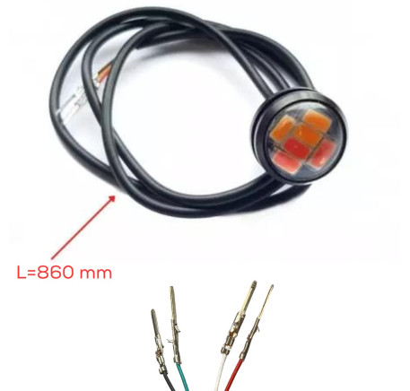 Rear LED light red/orange - with turn signals Blade X