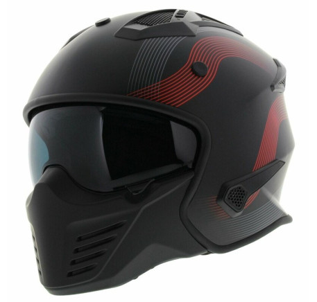 VITO JET BRUZANO helmet black