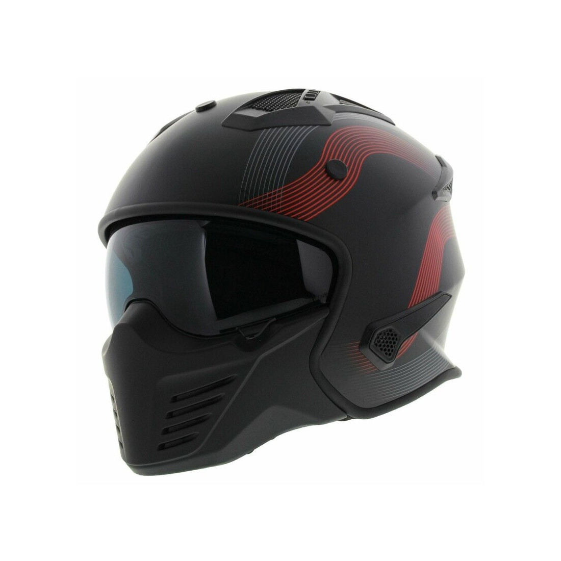 VITO JET BRUZANO helmet black