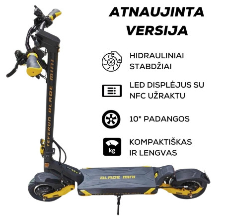 elektrinis paspirtukas TEVERUN BLADE MINI 15.6Ah