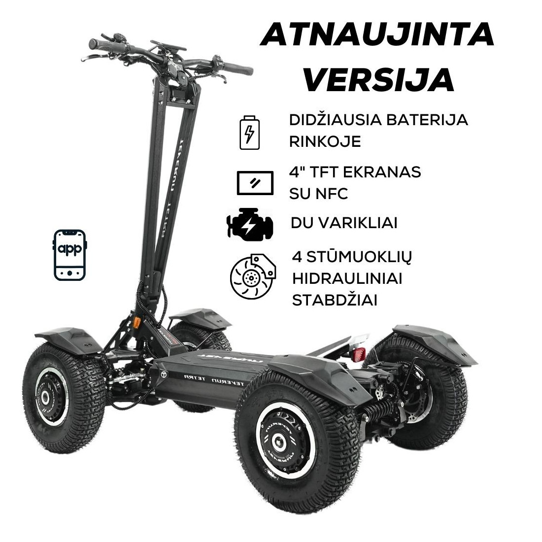 TEVERUN TETRA electric quad scooter| TWO ENGINES