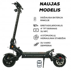 TEVERUN FIGHTER SUPREME 7260R 60Ah electric scooter | UPDATED Version 2024 (2nd Gen) | with APP and SMART BMS