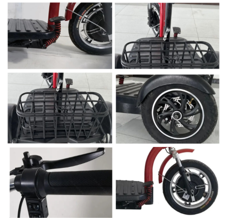 Electric folding wheelchair M9 (12")