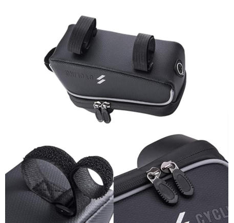 Phone holder/bag on the bike frame