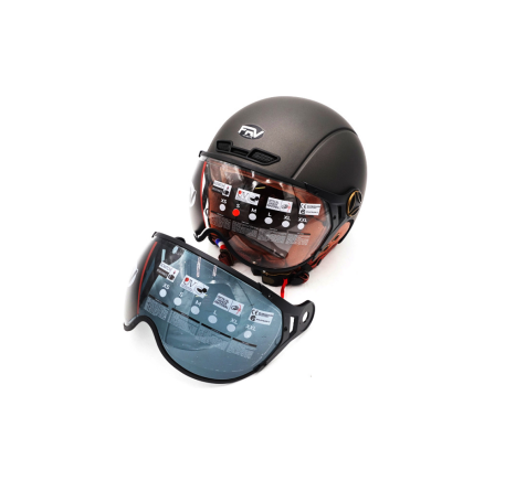 JET FRV helmet with graphite grey visor