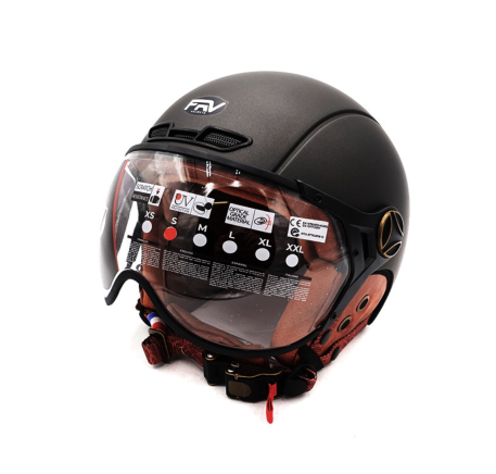 JET FRV helmet with graphite grey visor