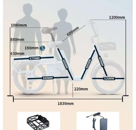 OneSport OT01 CARGO electric bike (20")