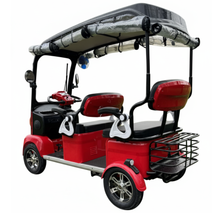 Electric four-wheel vehicle with solar batteries PANDA (16')
