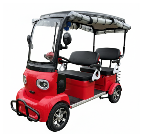 Electric four-wheel vehicle with solar batteries PANDA (16')