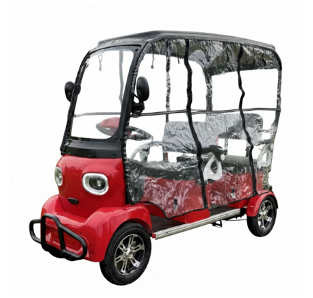Electric four-wheel vehicle with solar batteries PANDA (16')