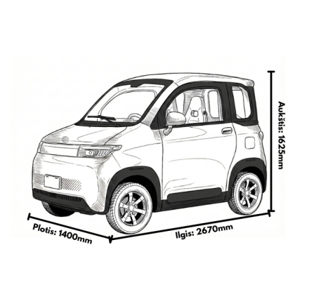 Electric micorcar RIDE-E TUNA Li-Ion battery (EEC)