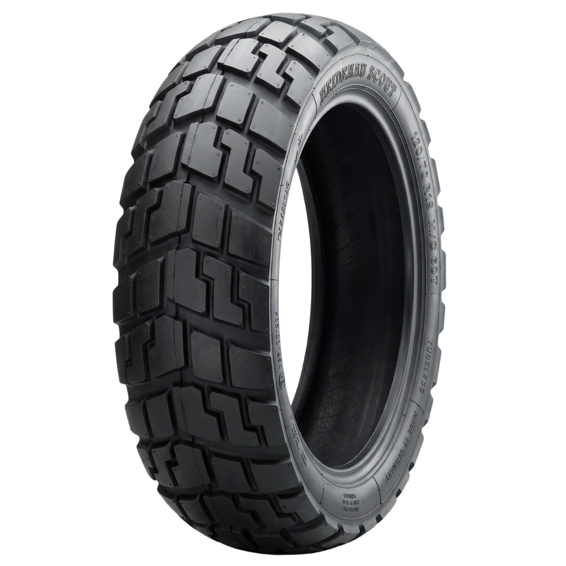 Summer tire 130/70 R12 with a deep tread