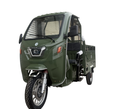Electric cargo scooter RIDE-E BULL with a roof and windshield  (EEC)