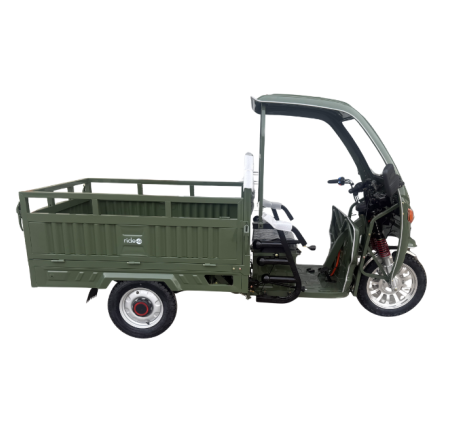 Electric cargo scooter RIDE-E BULL with a roof and windshield  (EEC)