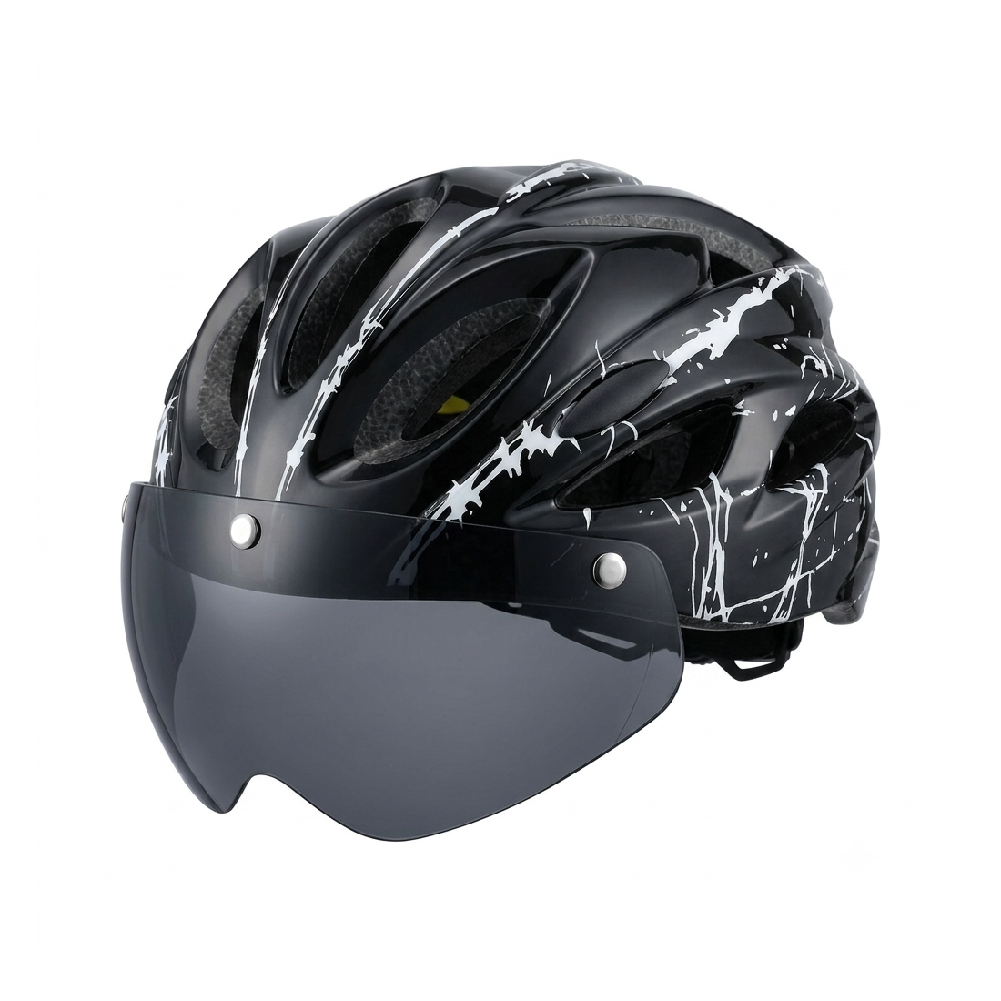 City bike helmet with visor