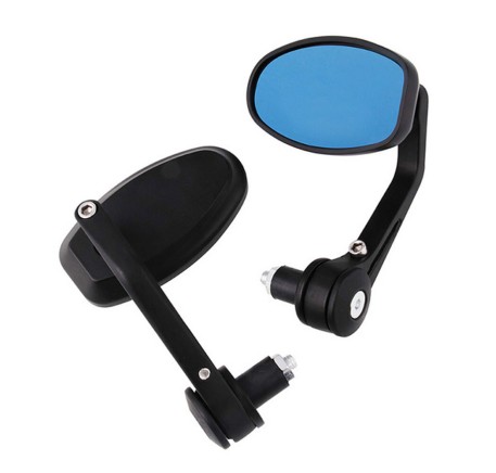 Mirrors with tinted glass for a scooter oval with a plug