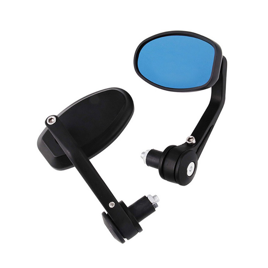 Mirrors with tinted glass for a scooter oval with a plug