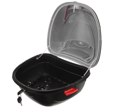 Universal scooter/chopper rear trunk with keys