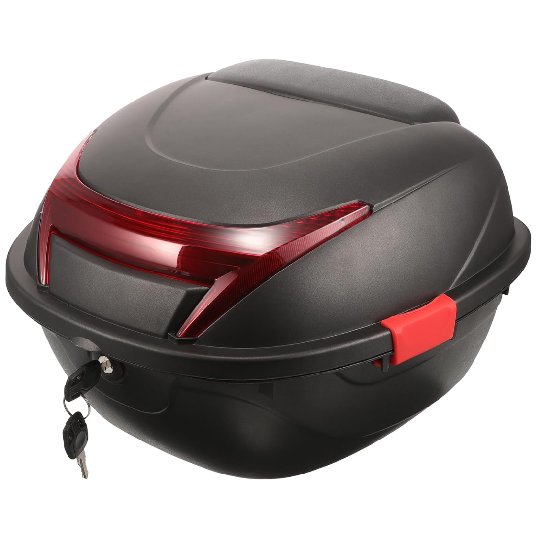 Universal scooter/chopper rear trunk with keys