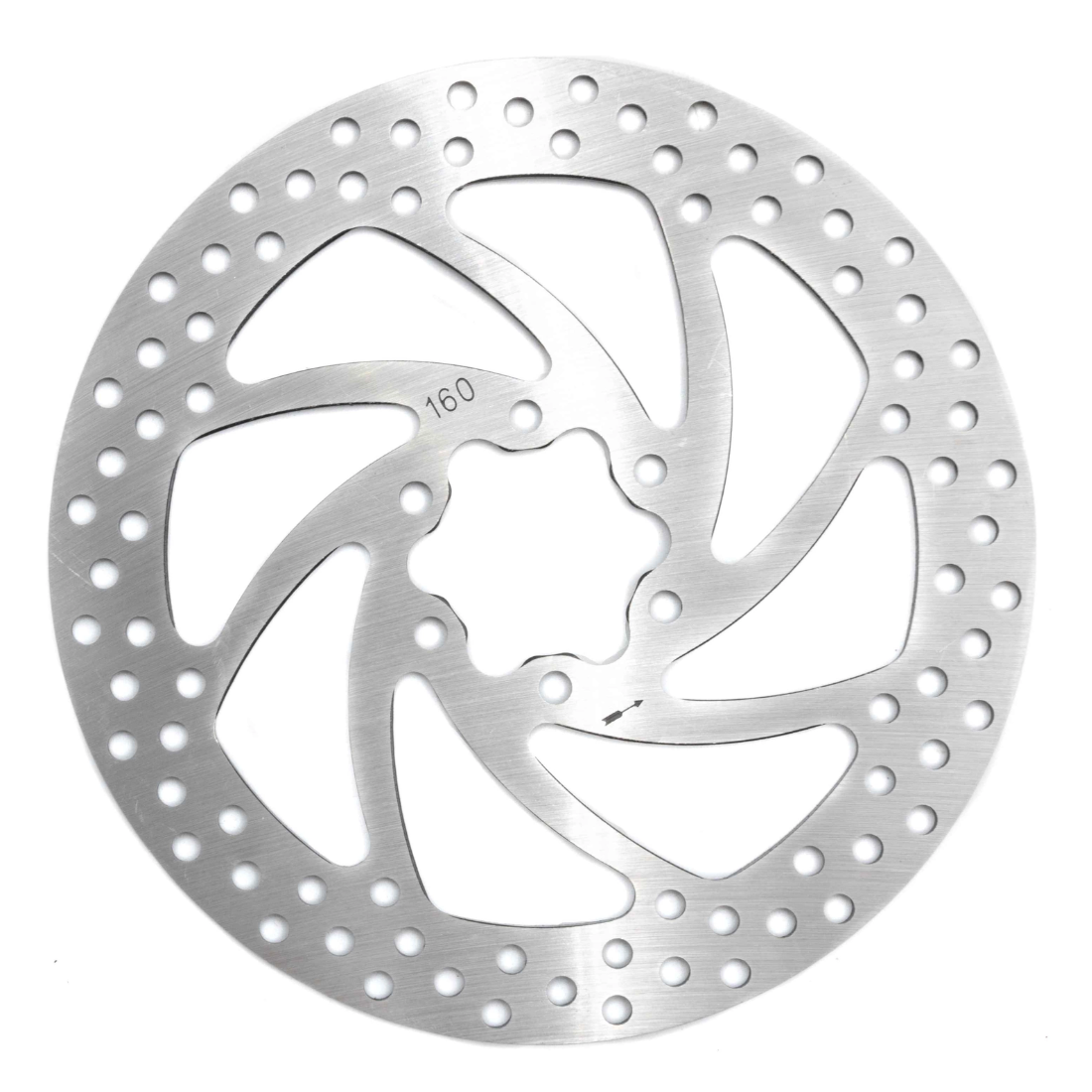 160 mm brake disc, 2.15 mm thick, designed for electric bicycles