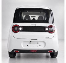 RIDE-E LUMA White — rear view (AI studio visual)