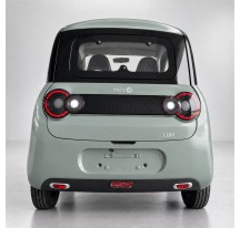 RIDE-E LUMA Mint grey — rear view (AI studio visual)