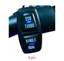 ECO/Turbo Single/Dual button with illuminated indicators